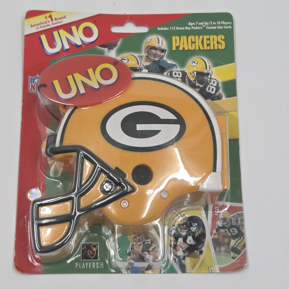 NFL Green Bay Packers UNO Cards‎ 2006 Edition Helmet Case Sealed Favre Woodson